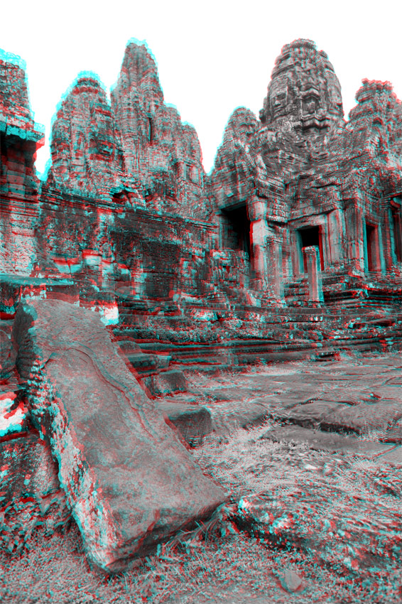 Bayon, Angkor, Cambodge, le 2 ao&ucirc;t 2008