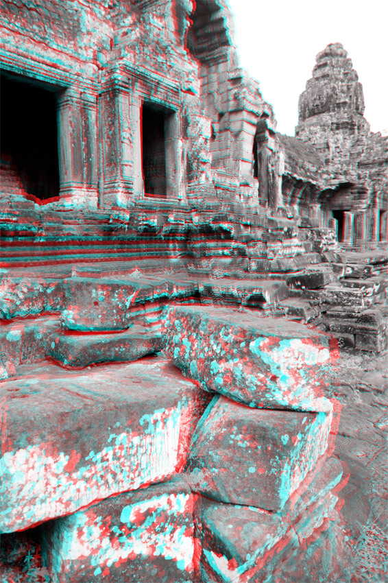 Bayon, Angkor, Cambodge, le 2 ao&ucirc;t 2008