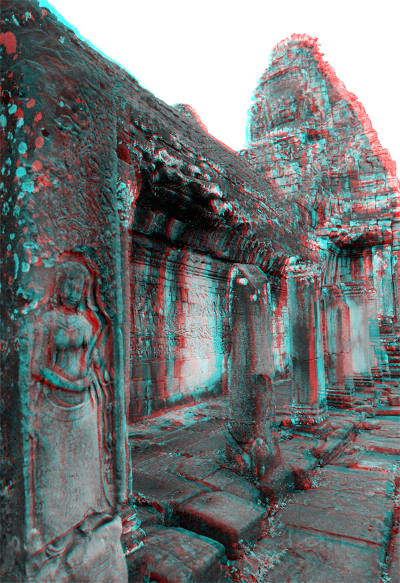 Bayon, Angkor, Cambodge, le 2 ao&ucirc;t 2008