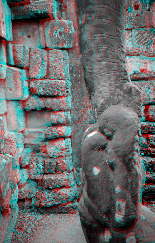 Terrasse aux &eacute;l&eacute;phants, Angkor, Cambodge, le 2 ao&ucirc;t 2008